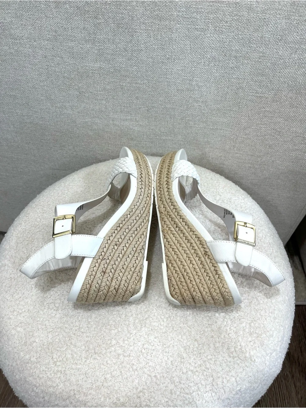 Kenneth Cole White Clinton Wedge